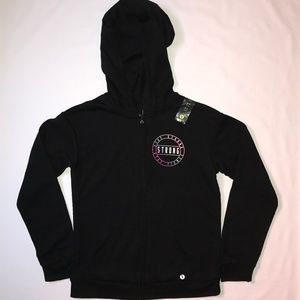 Xersion Black Stay Strong & Fierce Zip Hoodie